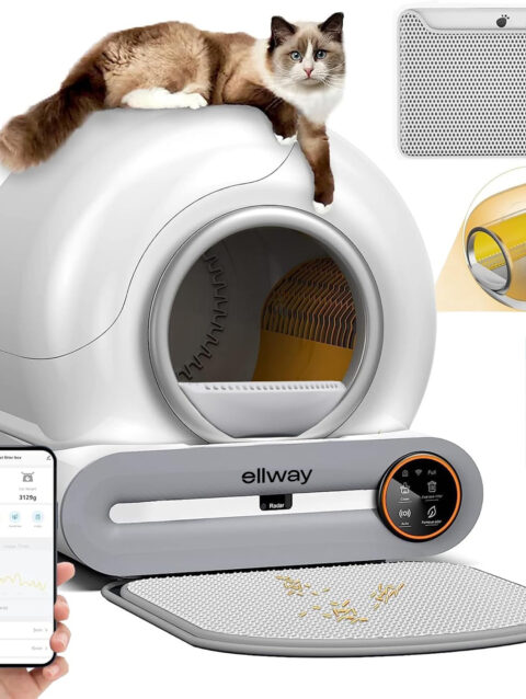 Smart Self Cleaning Cat Litter Box 65L